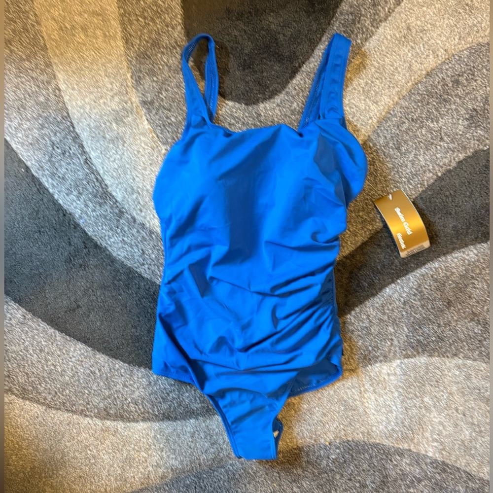 Reebok Swim Gold Swimsuit Sz 14 🆕